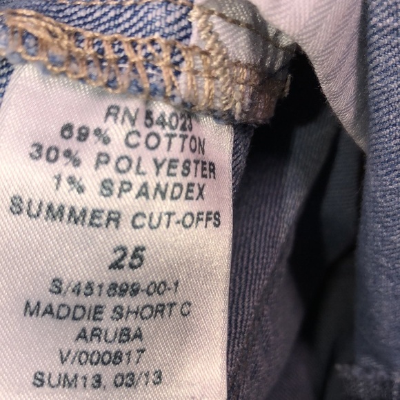 GAP MADDIE denim summer shorts size 25 - Picture 7 of 7